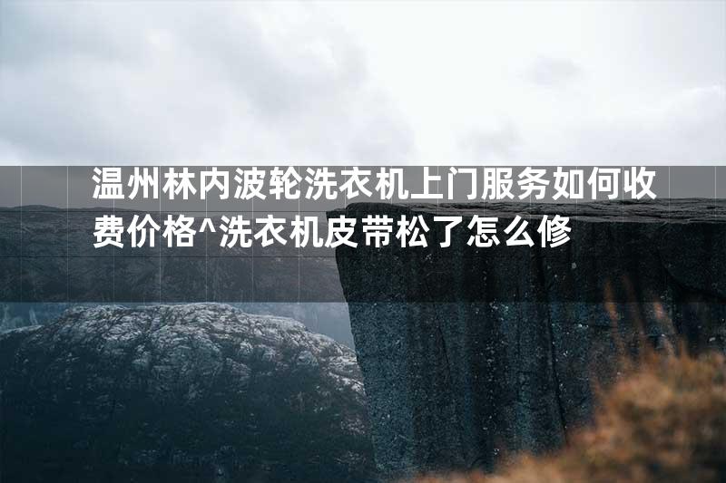 温州林内波轮洗衣机上门服务如何收费价格^洗衣机皮带松了怎么修